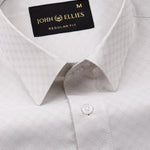 Ckrob Cream Textured Cotton Shirt - John Ellies