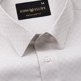Ckrob Cream Textured Cotton Shirt - John Ellies