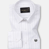 Solak Olive Stripe Linen Shirt - John Ellies