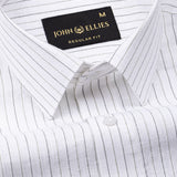 Solak Olive Stripe Linen Shirt - John Ellies