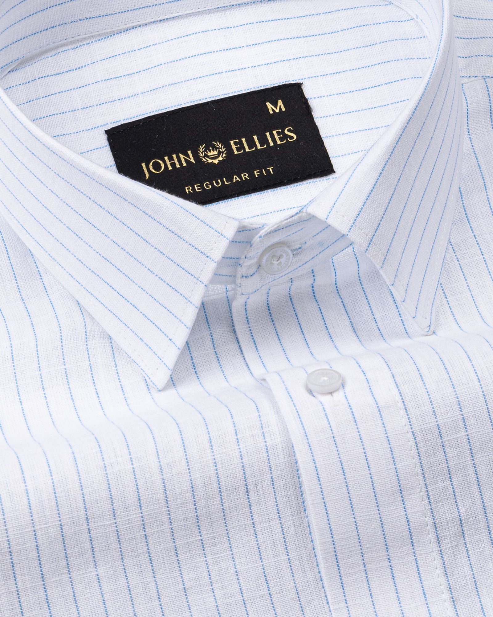 Solak Sky Blue Stripe Linen Shirt - John Ellies