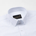 Solak Sky Blue Stripe Linen Shirt - John Ellies