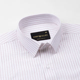Solak Maroon Stripe Linen Shirt - John Ellies