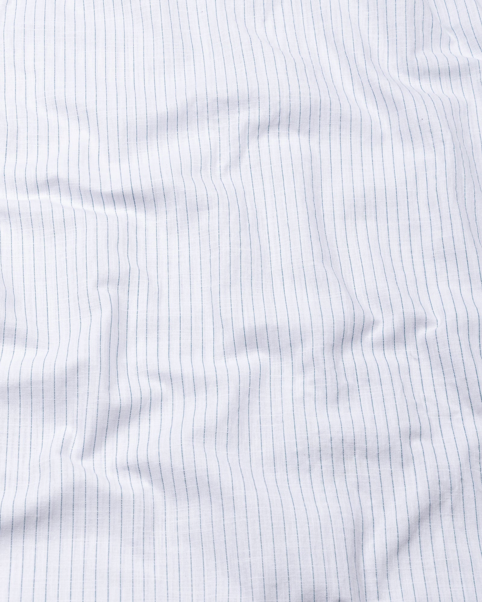 Solak Teal Stripe Linen Shirt - John Ellies