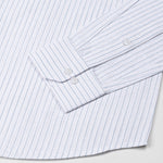 Solak Teal Stripe Linen Shirt - John Ellies