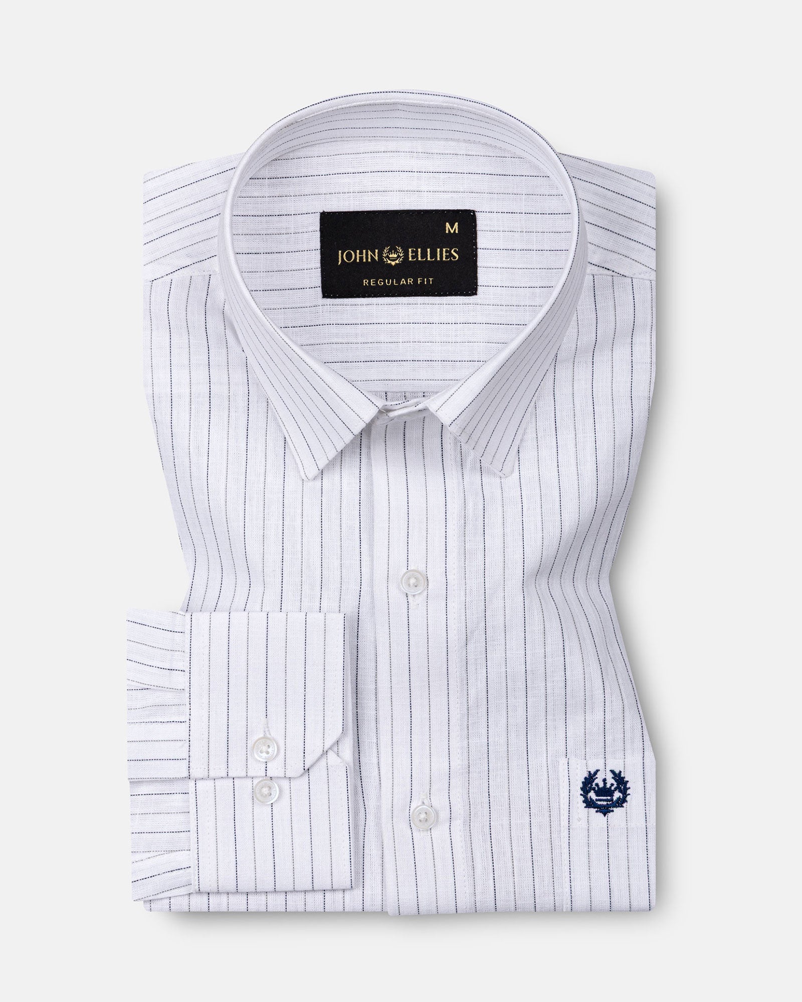 Solak Grey Stripe Linen Shirt - John Ellies