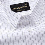 Solak Grey Stripe Linen Shirt - John Ellies