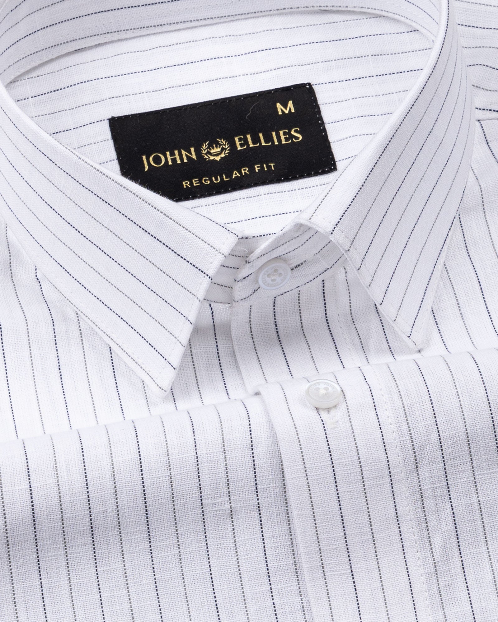 Solak Grey Stripe Linen Shirt - John Ellies