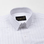 Solak Grey Stripe Linen Shirt - John Ellies