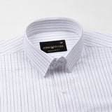 Solak Grey Stripe Linen Shirt - John Ellies