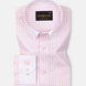 Cadenc Peach White Cuff Collar Cotton Stripes Shirt - John Ellies