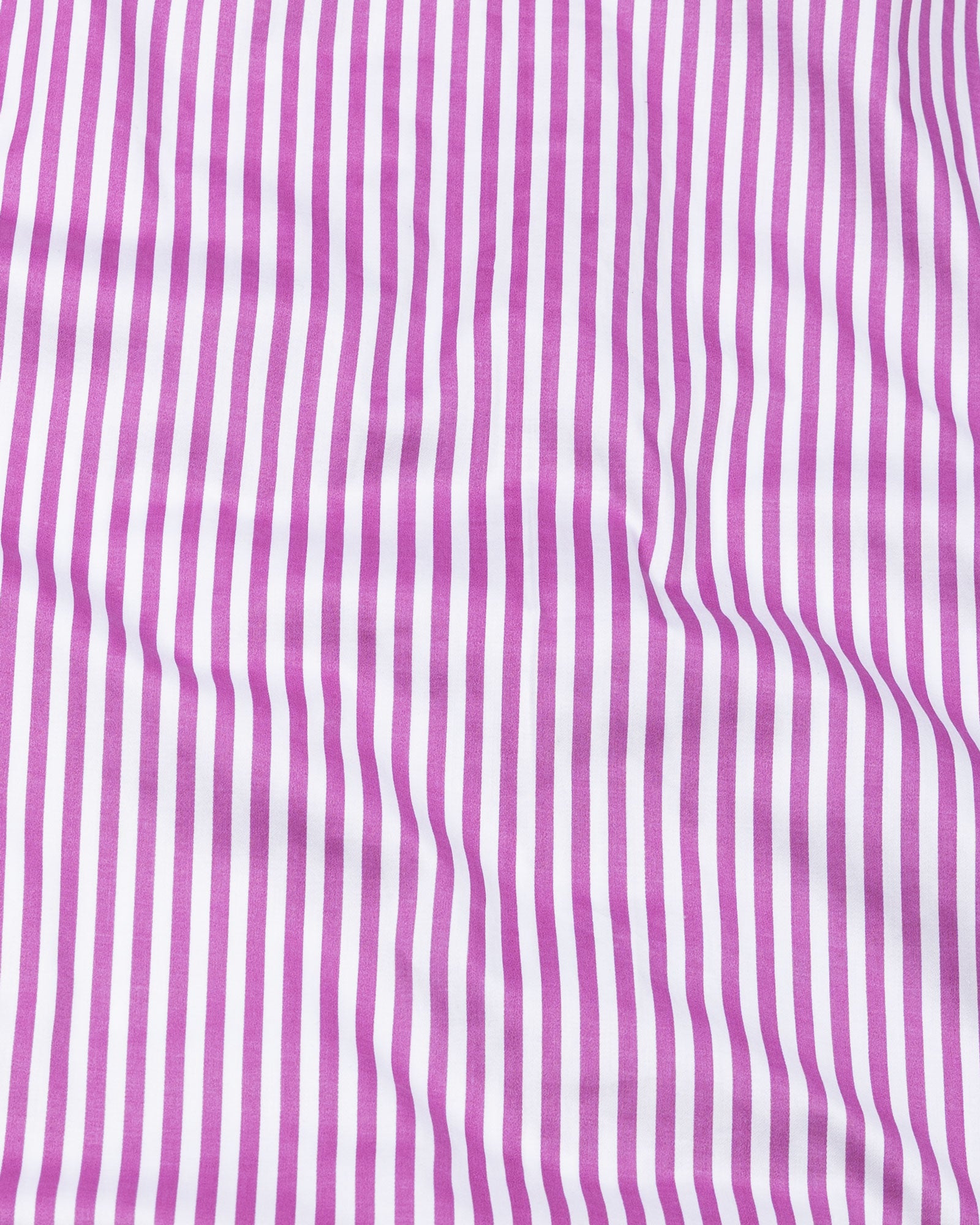 Cadenc Purple White Cuff Collar Cotton Stripes Shirt - John Ellies