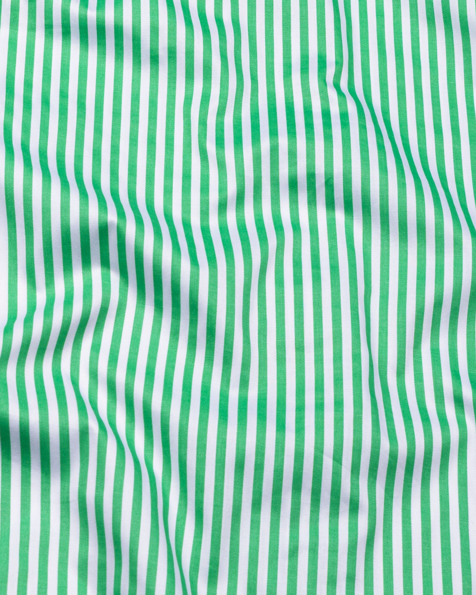 Cadenc Lime White Cuff Collar Cotton Stripes Shirt - John Ellies