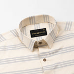 Axier Navy Blue Cotton Stripe Shirt - John Ellies