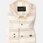 Axier Black Cotton Stripe Shirt - John Ellies