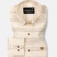 Axier Brown Cotton Stripe Shirt - John Ellies