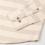 Axier Brown Cotton Stripe Shirt - John Ellies
