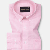 Flubie Pink Stripe Button Down Linen Shirt - John Ellies