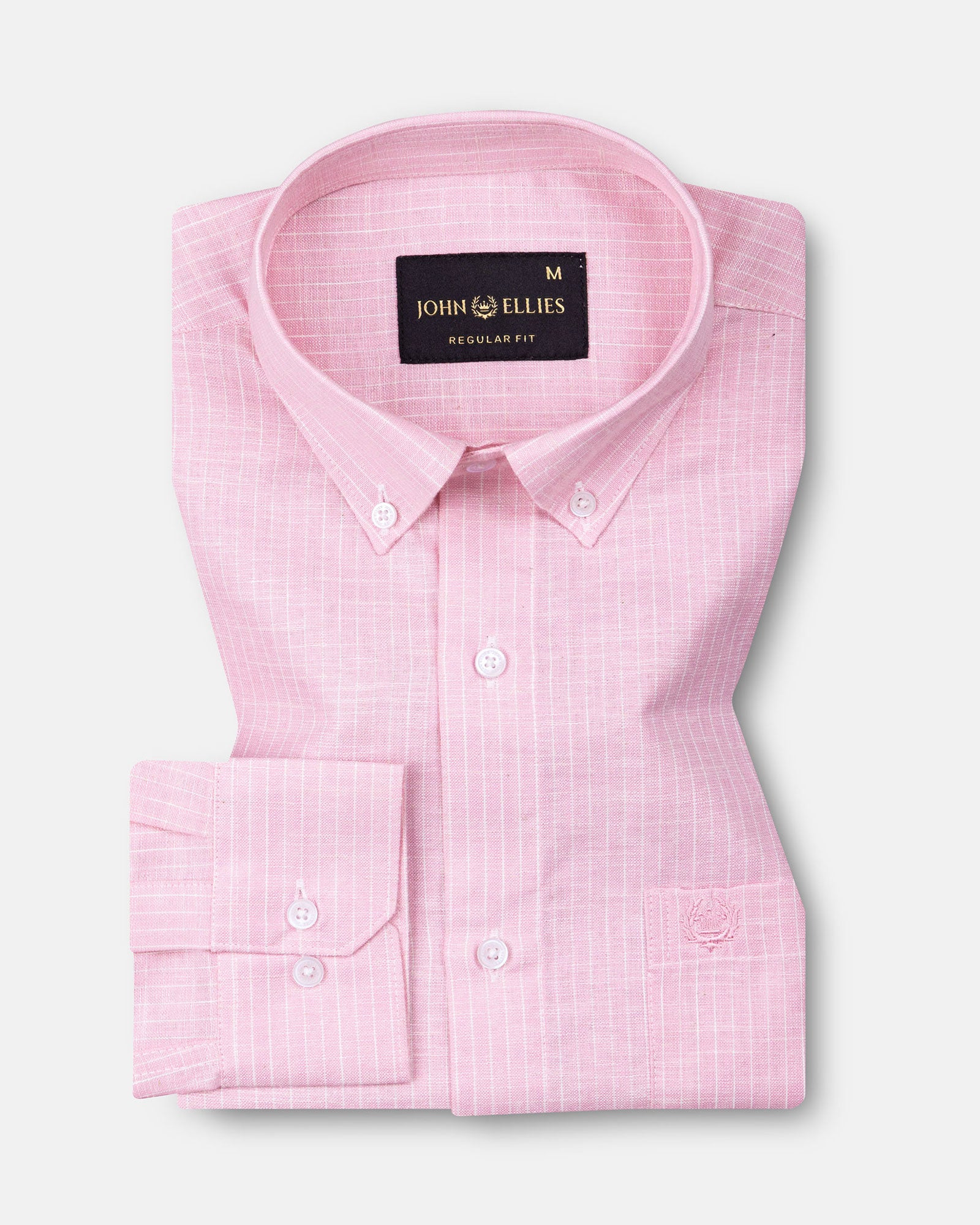 Flubie Pink Stripe Button Down Linen Shirt - John Ellies