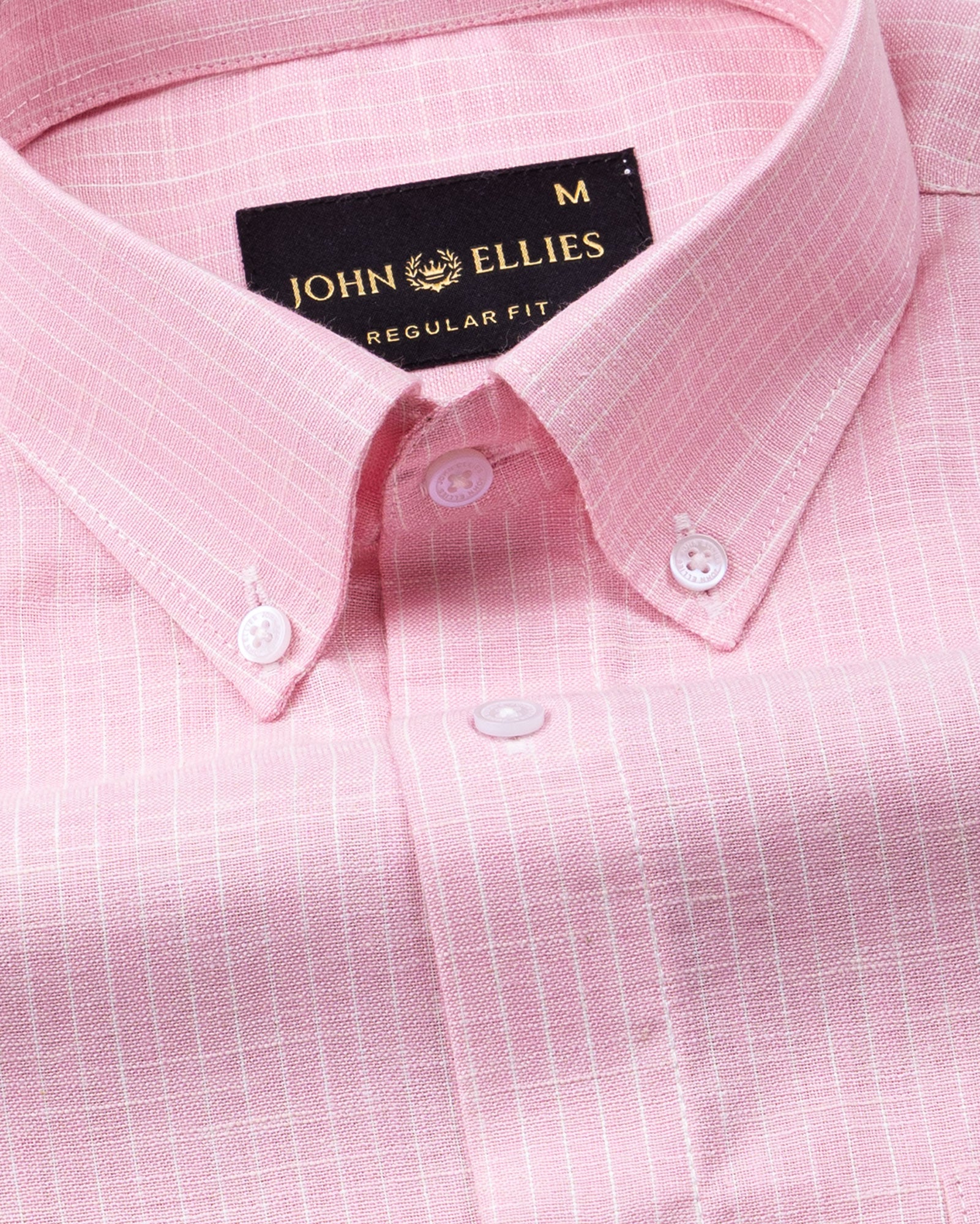 Flubie Pink Stripe Button Down Linen Shirt - John Ellies