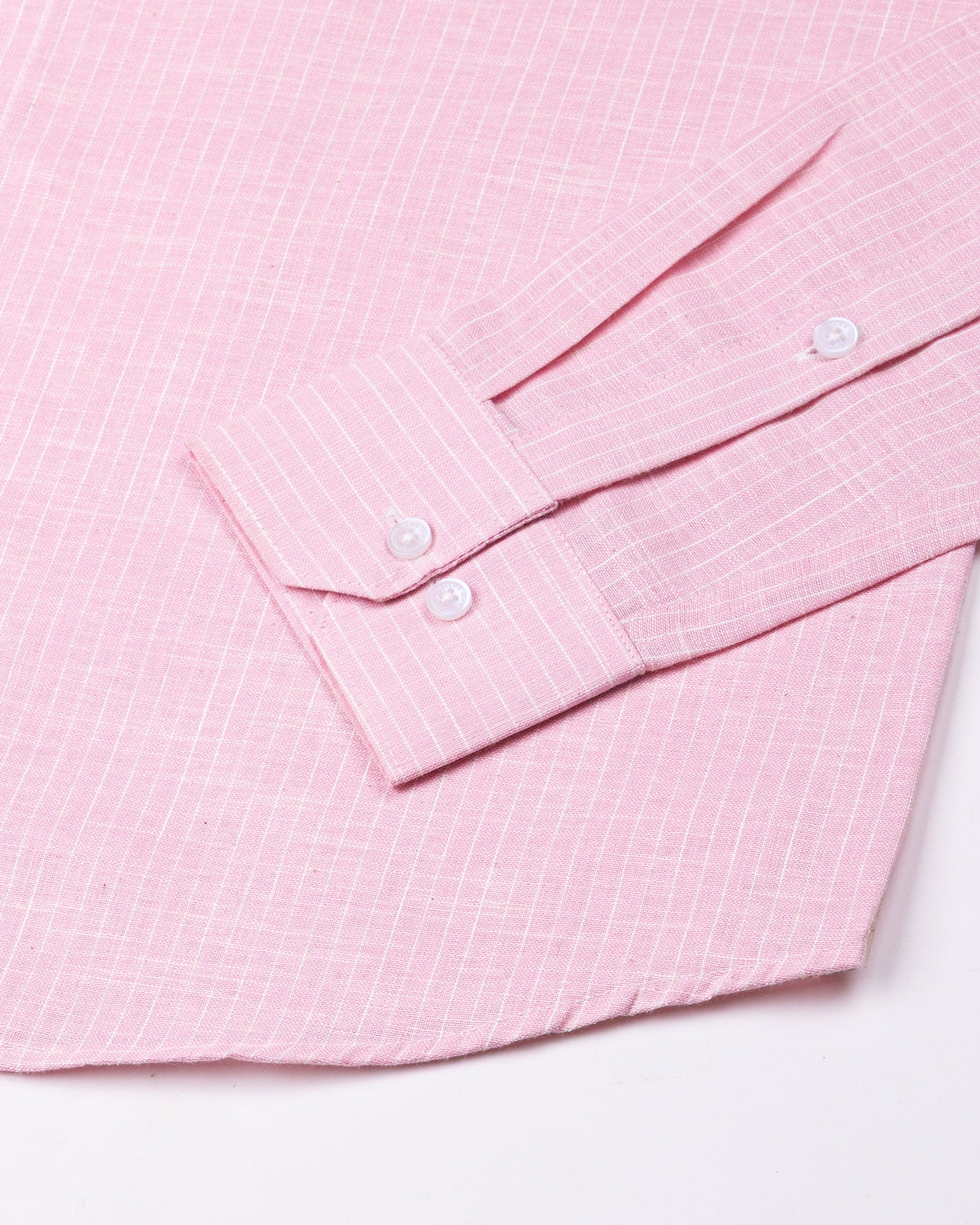 Flubie Pink Stripe Button Down Linen Shirt - John Ellies