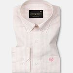 Flubie White Stripe Button Down Linen Shirt - John Ellies