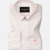 Flubie White Stripe Button Down Linen Shirt - John Ellies