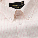 Flubie White Stripe Button Down Linen Shirt - John Ellies