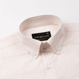Flubie White Stripe Button Down Linen Shirt - John Ellies