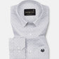 Alvin White Cotton Geometric Printed Shirt - John Ellies