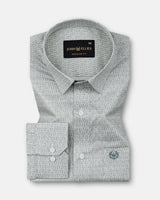 Alvin Cream Cotton Printed Shirt
