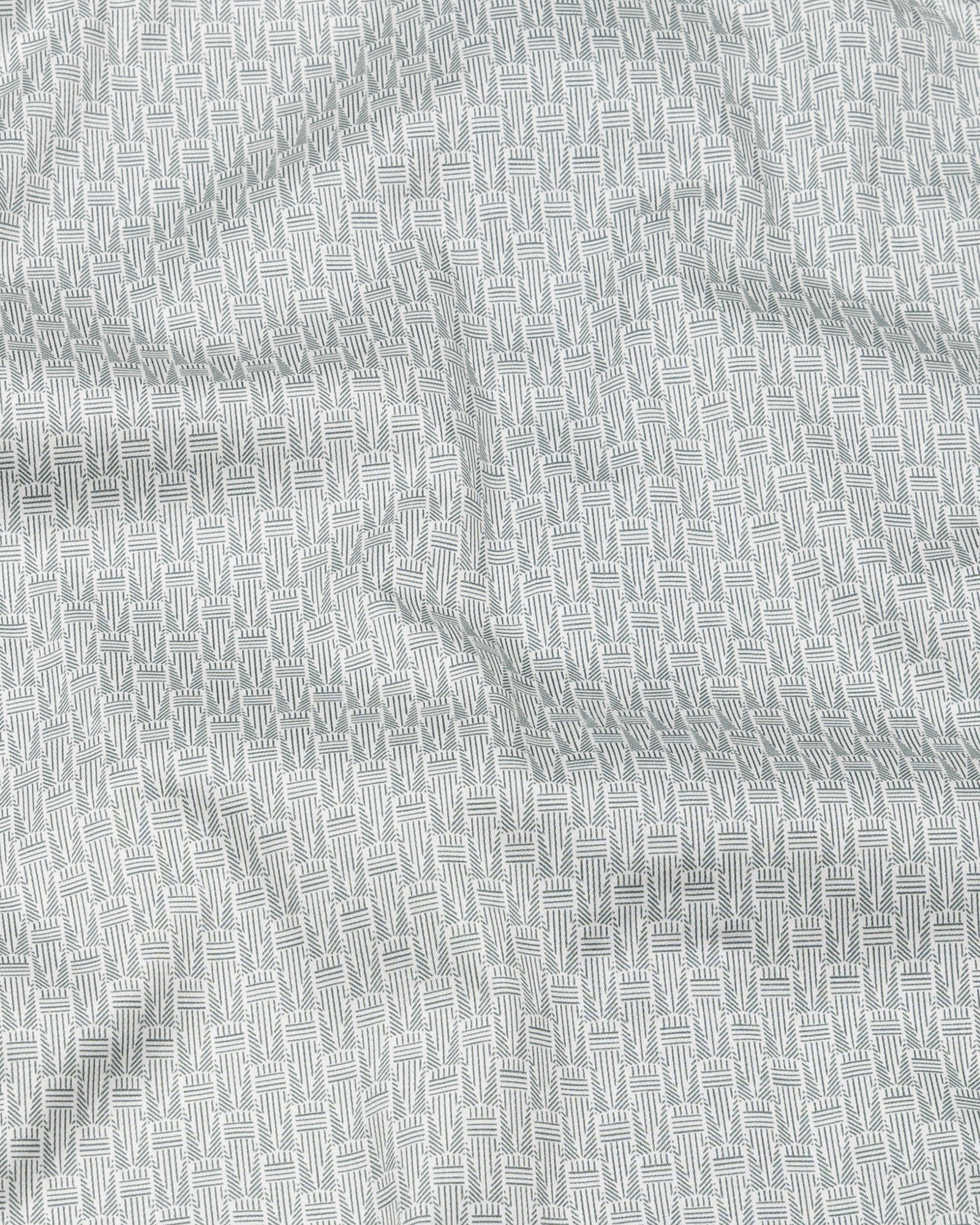 Alvin Cream Cotton Printed Shirt - John Ellies