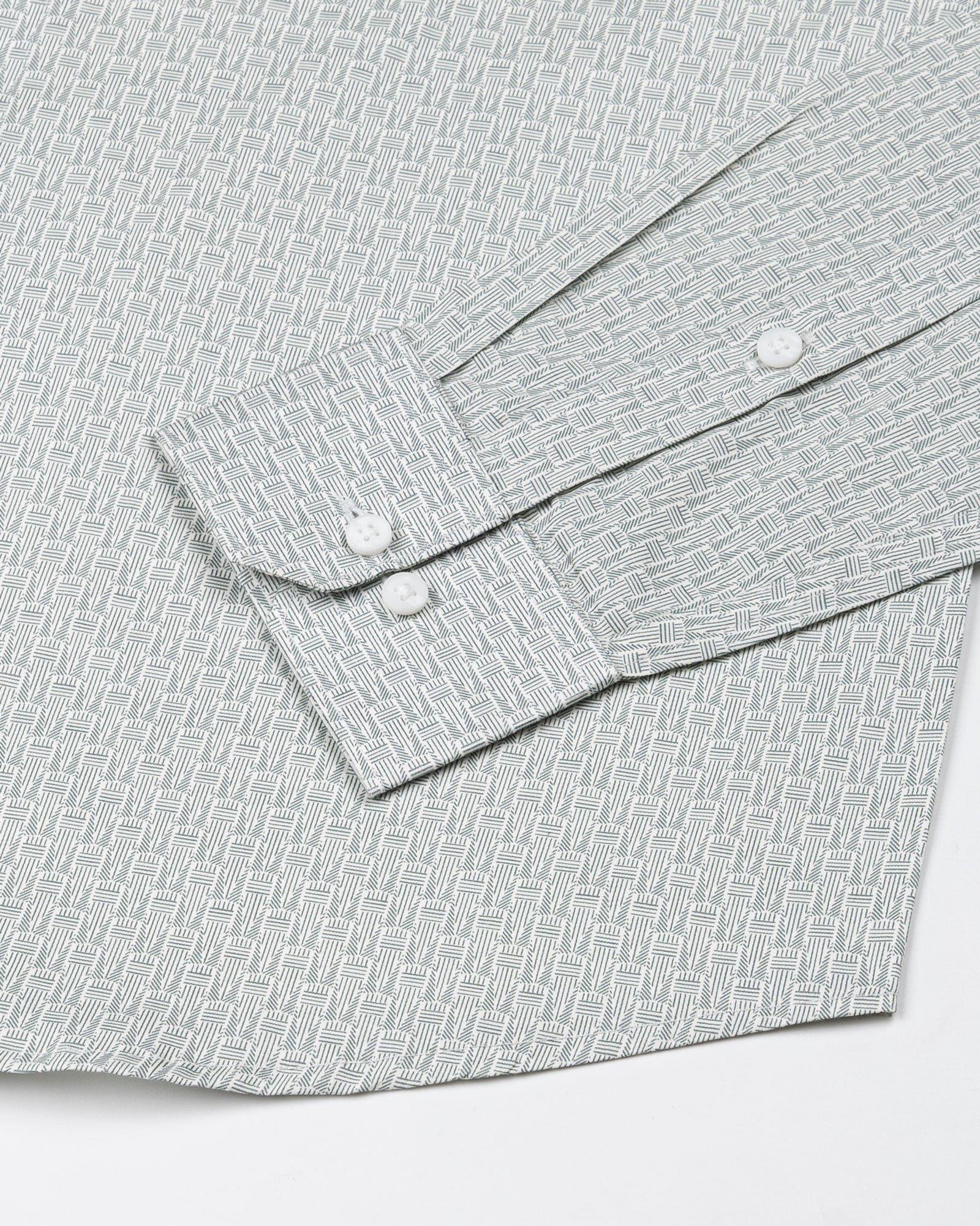 Alvin Cream Cotton Printed Shirt - John Ellies