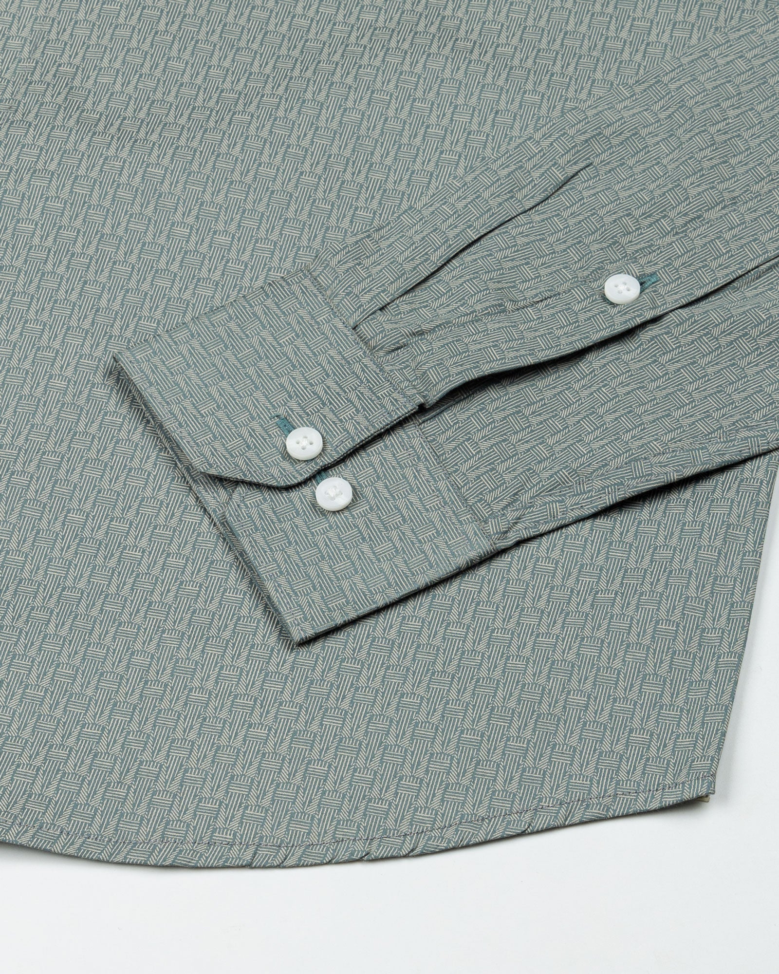 Alvin Green Cotton Printed Shirt - John Ellies