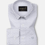 Alvin Grey Cotton Printed Shirt - John Ellies