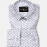 Alvin Grey Cotton Printed Shirt - John Ellies