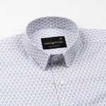 Alvin Grey Cotton Printed Shirt - John Ellies