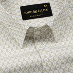 Alvin Olive Cotton Printed Shirt - John Ellies