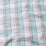 James Sky Blue Check Linen Shirt - John Ellies