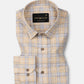 James Yellow Check Linen Shirt - John Ellies