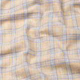 James Yellow Check Linen Shirt - John Ellies