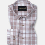 James Brown Check Linen Shirt - John Ellies
