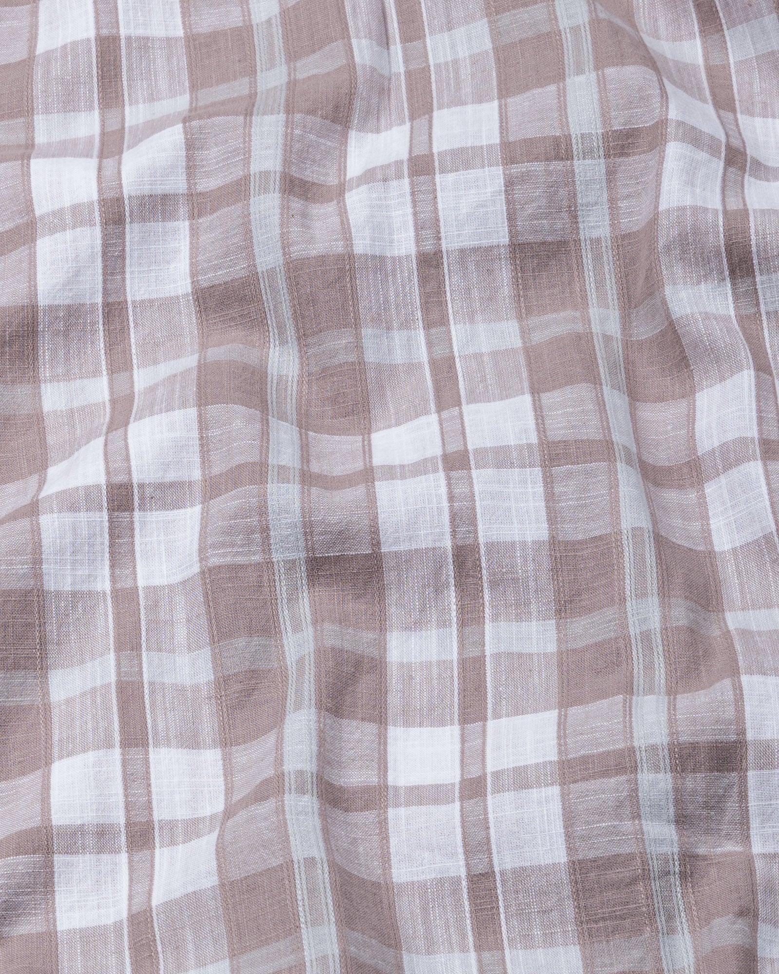 James Brown Check Linen Shirt - John Ellies