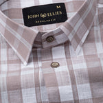James Brown Check Linen Shirt - John Ellies