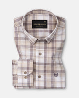 James Brown With Yellow Check Linen Shirt