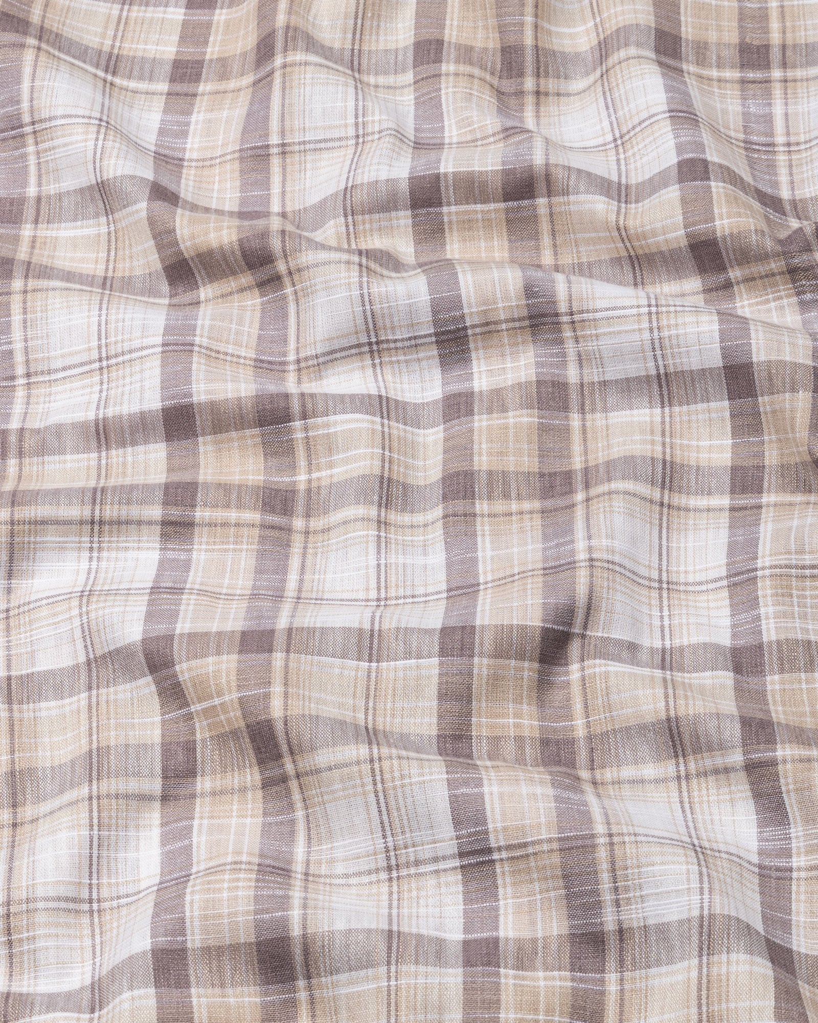 James Brown With Yellow Check Linen Shirt - John Ellies