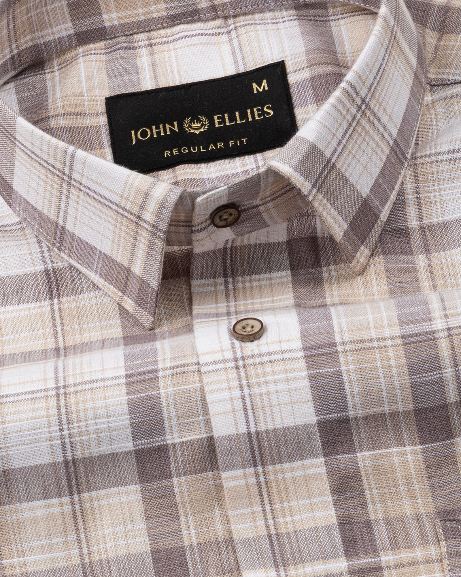 James Brown With Yellow Check Linen Shirt - John Ellies