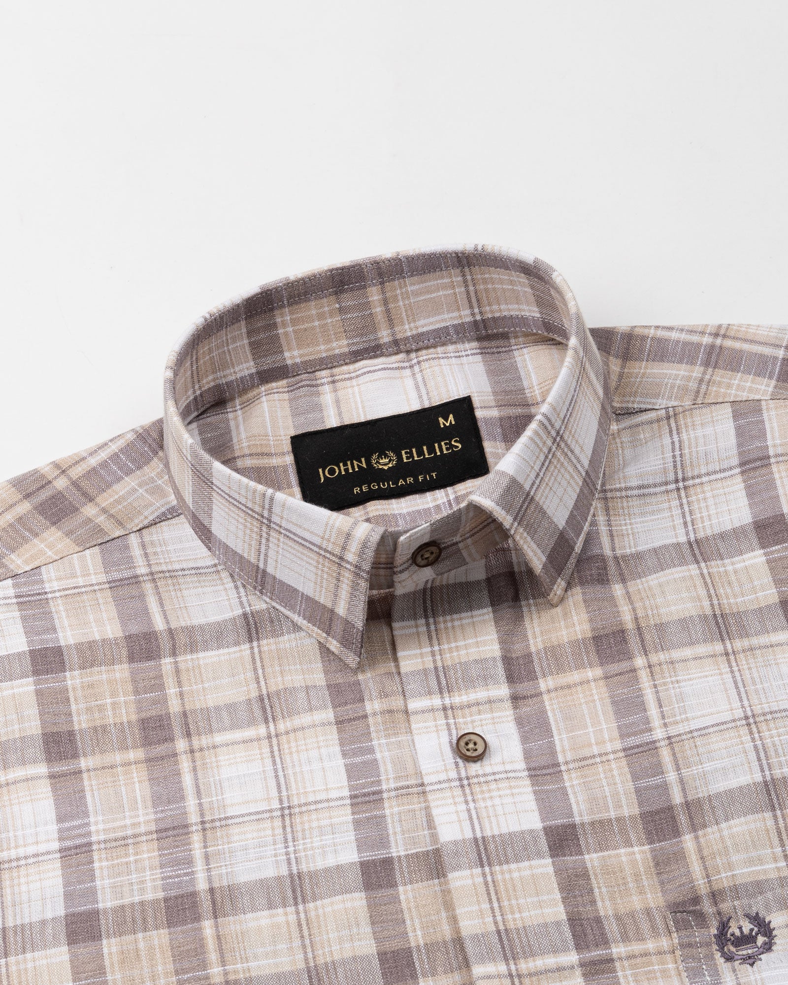 James Brown With Yellow Check Linen Shirt - John Ellies