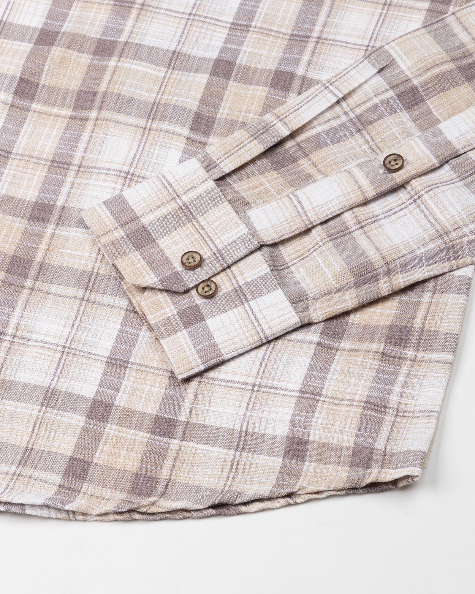 James Brown With Yellow Check Linen Shirt - John Ellies