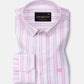 Devon Pink Stripe Linen Blend Shirt - John Ellies